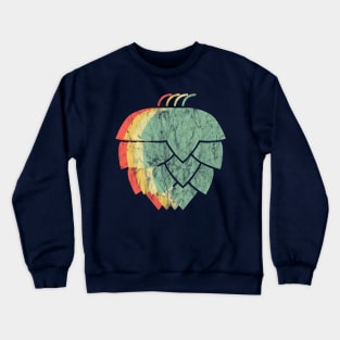 Retro Hops Vintage Colors Crewneck Sweatshirt